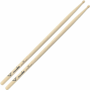Drumsticks Vater VHN7AW Nude Series 7A Wood Tip Drumsticks - 1