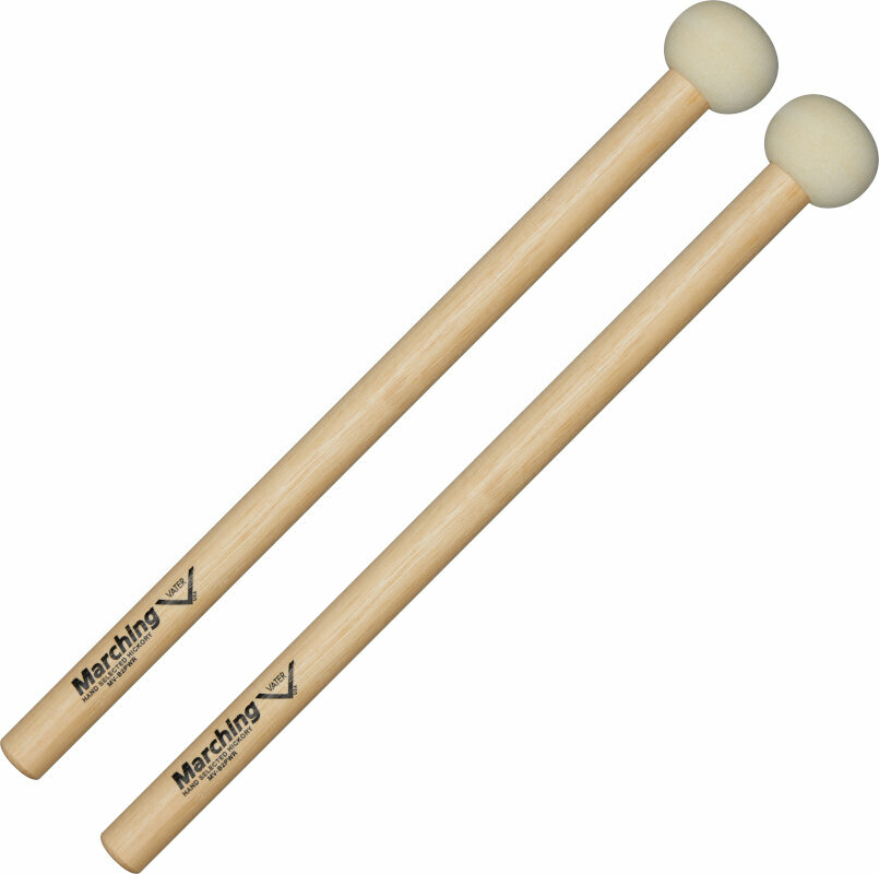 Sticks and Beaters for Marching Instruments Vater MV-B2PWR Power Bass Drum Mallet 2 Sticks and Beaters for Marching Instruments
