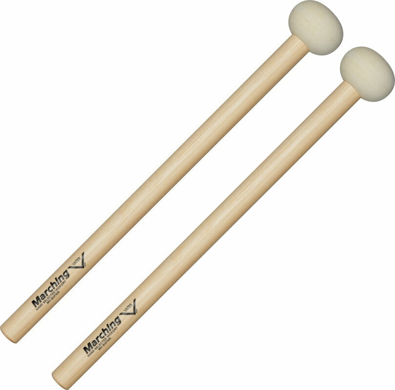 Sticks and Beaters for Marching Instruments Vater MV-B3PWR Power Bass Drum Mallet 3 Sticks and Beaters for Marching Instruments