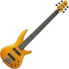 6-snarige basgitaar Ibanez GVB1006-AM Amber 6-snarige basgitaar