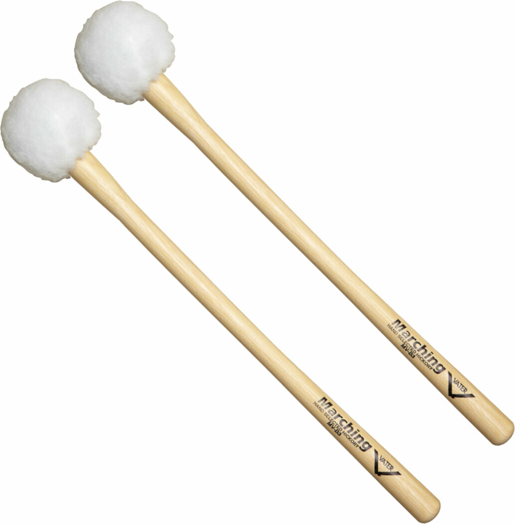 Sticks and Beaters for Marching Instruments Vater MV-B3S Marching Bass Drum Mallet Puff Sticks and Beaters for Marching Instruments