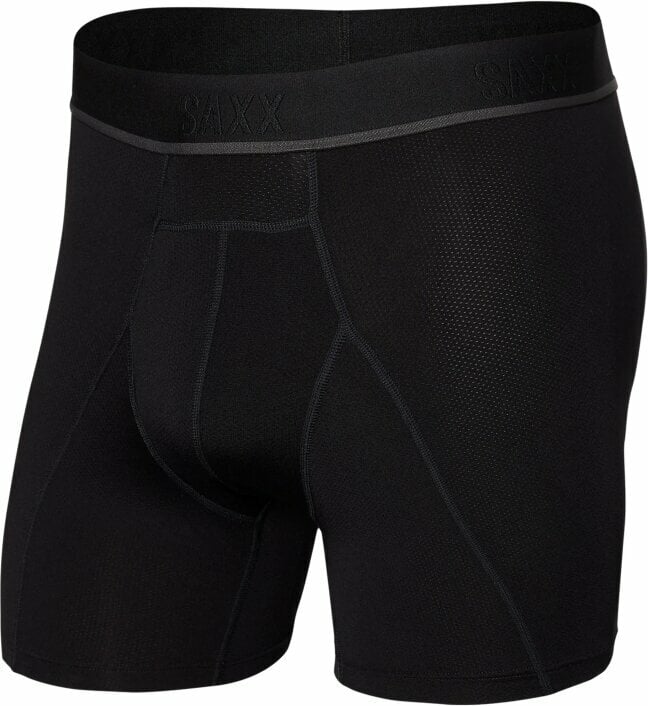 Sous-vêtements de sport SAXX Kinetic Boxer Brief Blackout S Sous-vêtements de sport