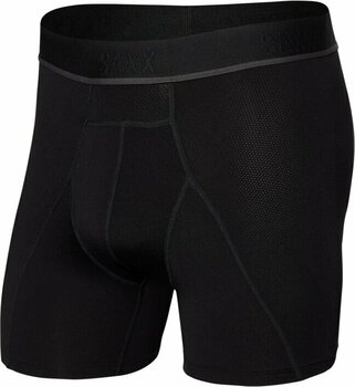 Fitness Underwear SAXX Kinetic Boxer Brief Blackout S Fitness Underwear - 1