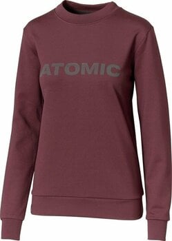 T-shirt/casaco com capuz para esqui Atomic Sweater Women Maroon L Ponte - 1