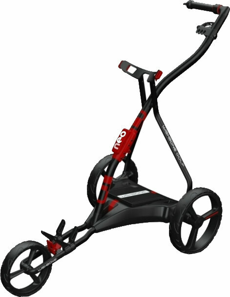 Chariot de golf électrique Wishbone Golf NEO Electric Trolley Charcoal/Red Chariot de golf électrique
