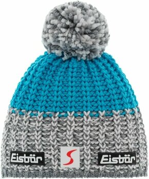 Lyžařská čepice Eisbär Refocus Pompon SP Beanie Grey/White Azur UNI Lyžařská čepice - 1