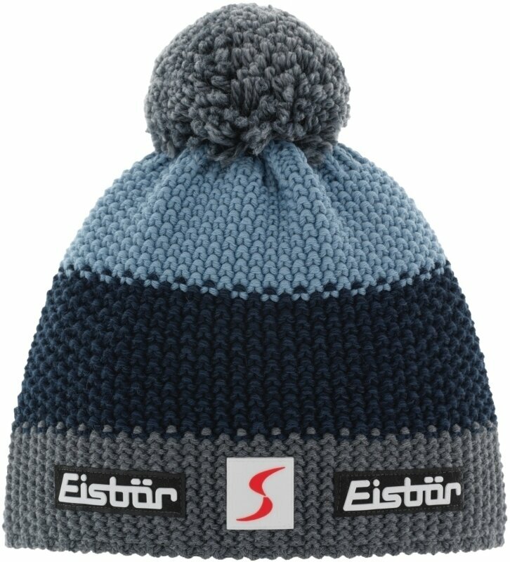 Zimowa czapka Eisbär Star Pompon SP Beanie Dark Grey/Black/Blue UNI Zimowa czapka