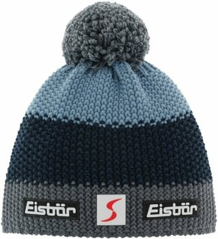 Zimowa czapka Eisbär Star Pompon SP Beanie Dark Grey/Black/Blue UNI Zimowa czapka - 1