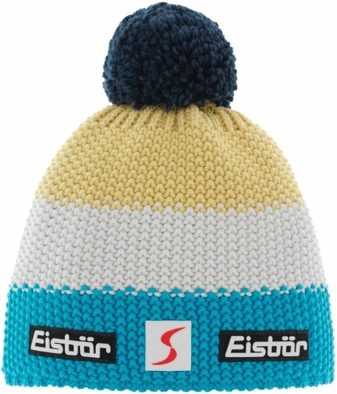 Eisbär Star Pompon SP Kids Beanie Azur/White/Yellow UNI