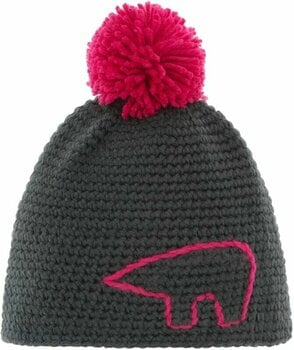 Ski Mütze Eisbär Jay Pompon Beanie Grey/Pink UNI Ski Mütze - 1