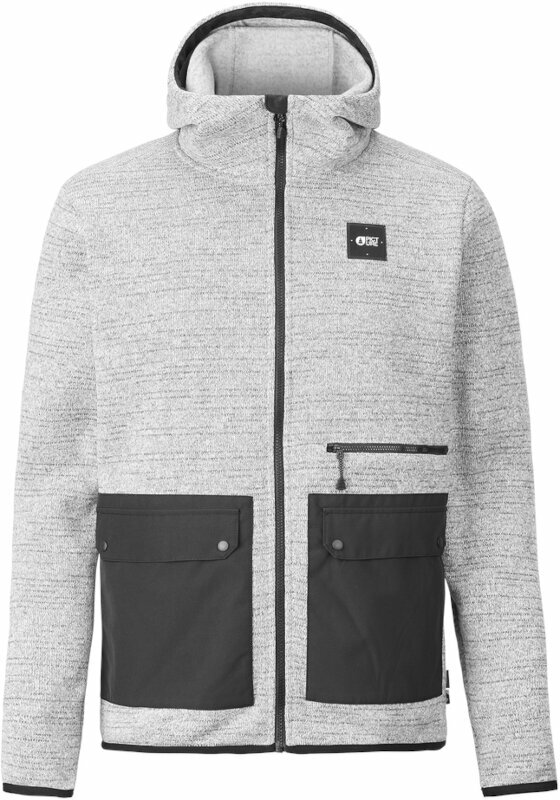 T-shirt/casaco com capuz para esqui Picture Ambroze Fleece Grey Melange XL Hoodie