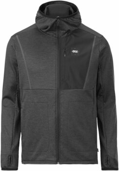 T-shirt/casaco com capuz para esqui Picture Bake Grid FZ Fleece Black L Ponte - 1