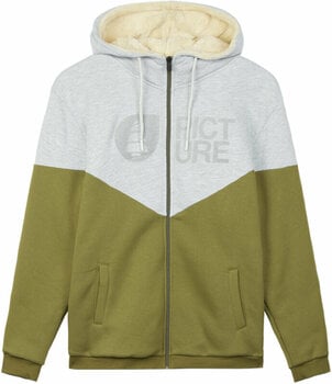 T-shirt/casaco com capuz para esqui Picture Basement Plush Z Hoodie Army Green 2XL Hoodie - 1