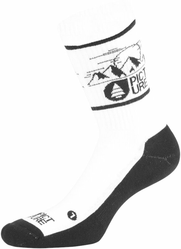 Ski-sokken Picture Bazik Socks White 36-39 Ski-sokken