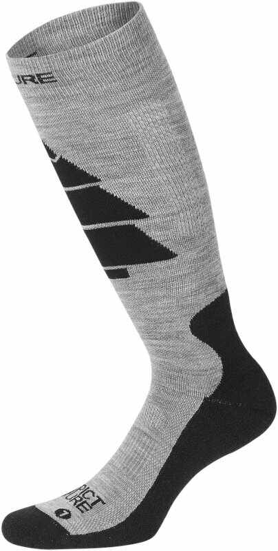 Ski Socken Picture Wooling Ski Socks Grey Melange 40-43 Ski Socken