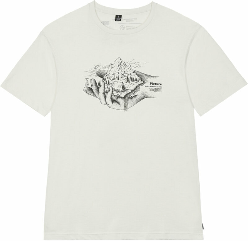 T-shirt de exterior Picture D&S Carrynat Tee Natural White L T-Shirt