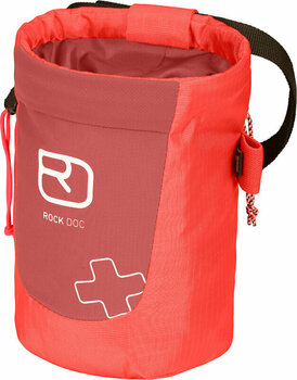 Bag and Magnesium for Climbing Ortovox First Aid Rock Doc Chalk Bag Coral - 1