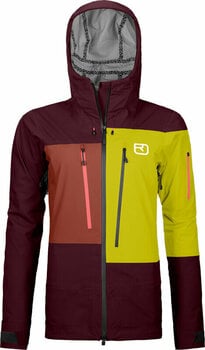 Ski Jacket Ortovox 3L Deep Shell Jacket W Dark Wine S - 1