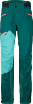 Pantalones para exteriores Ortovox Westalpen 3L Pants W Pacific Green XS Pantalones para exteriores - 1