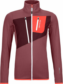 Hættetrøje til udendørs brug Ortovox Fleece Grid Jacket W Mountain Rose XS Hættetrøje til udendørs brug - 1