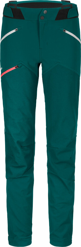Calças de exterior Ortovox Westalpen Softshell Pants W Pacific Green XS Calças de exterior