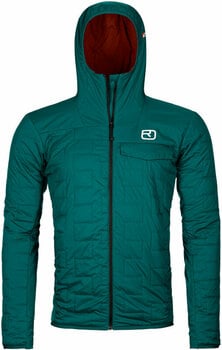 Outdoorová bunda Ortovox Swisswool Piz Badus Jacket M Pacific Green S Outdoorová bunda - 1