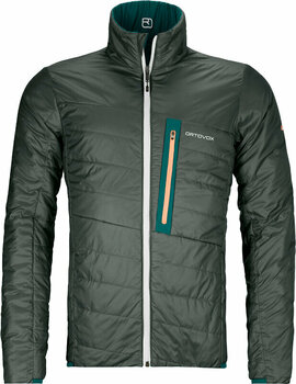 Ski-jas Ortovox Swisswool Piz Boval Jacket M Pacific Green L Ski-jas - 1