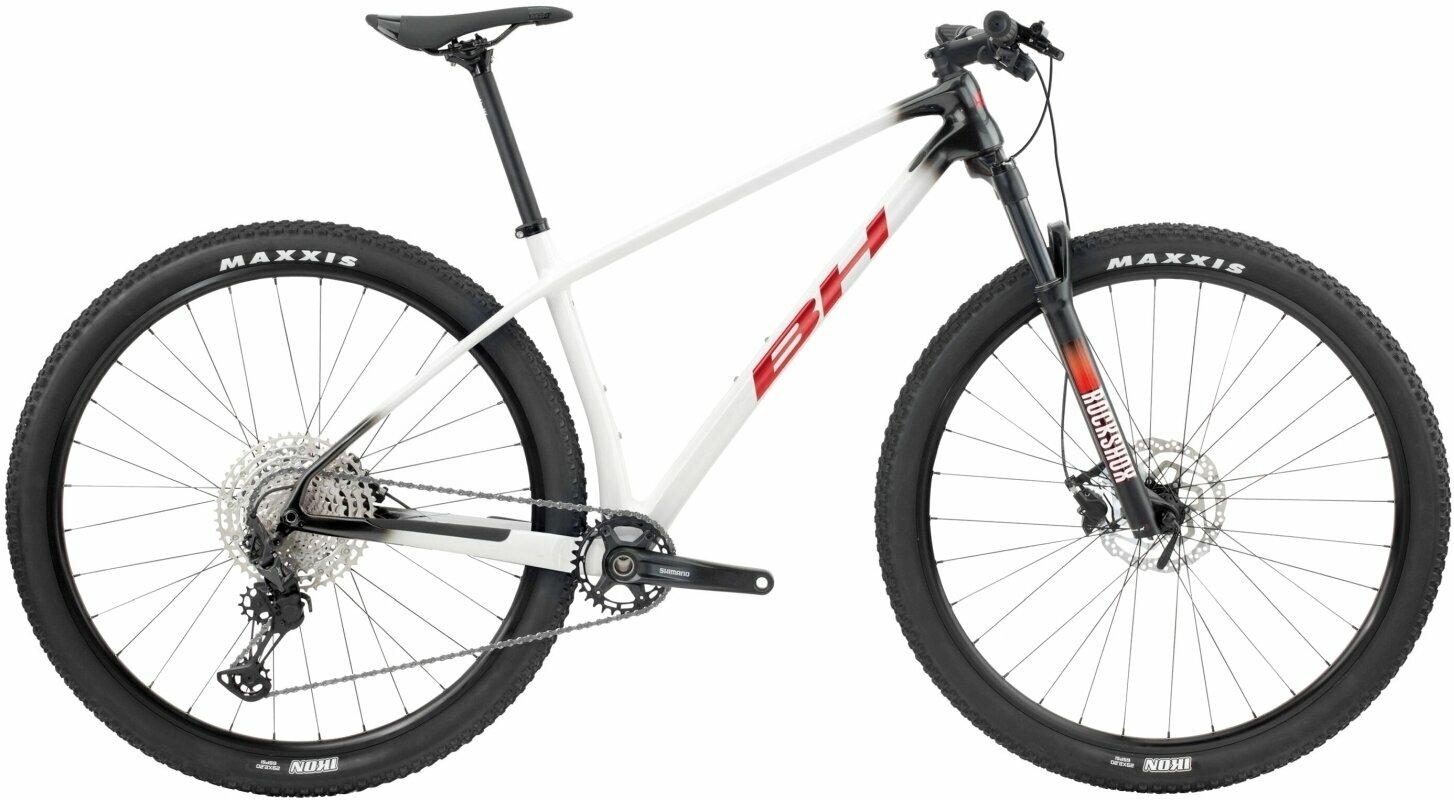 Hardtail kerékpár BH Bikes Ultimate RC 6.5 Shimano XT RD-M8100 1x12 White/Red/Black L