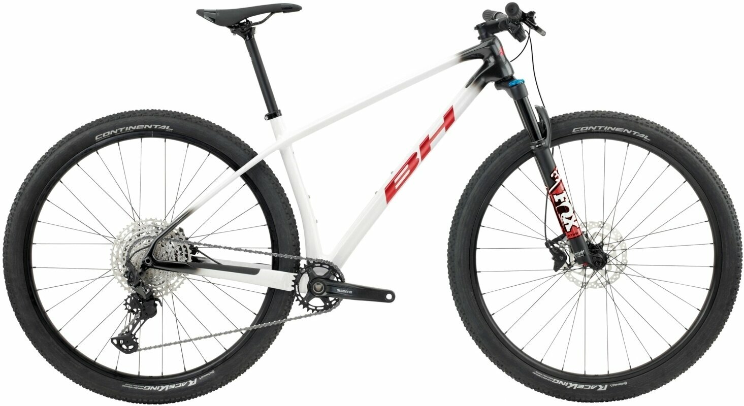Bicicleta Hardtail BH Bikes Ultimate RC 7.5 Shimano XT RD-M8100 1x12 White/Red/Black L
