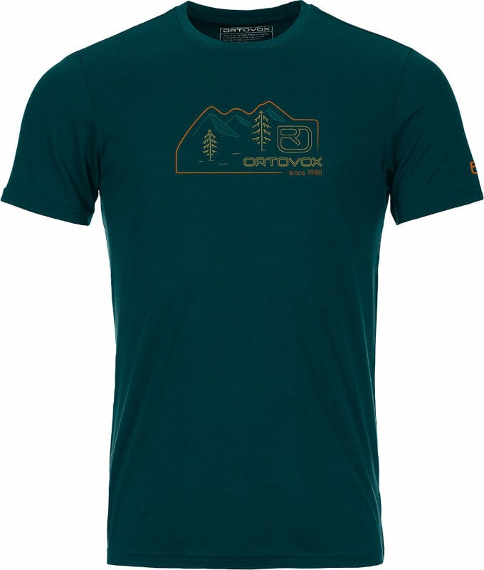 T-shirt outdoor Ortovox 140 Cool Vintage Badge T-Shirt M Dark Pacific XL T-shirt