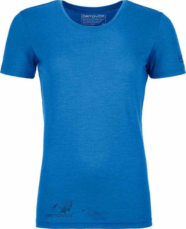 Thermo ondergoed voor dames Ortovox 185 Merino Logo Spray TS W Sky Blue L Thermo ondergoed voor dames