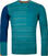 Thermo ondergoed voor heren Ortovox 185 Rock'N'Wool Long Sleeve M Pacific Green M Thermo ondergoed voor heren