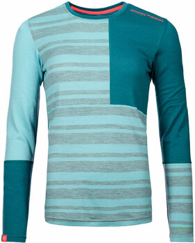 Sous-vêtements thermiques Ortovox 185 Rock'N'Wool Long Sleeve W Ice Waterfall M Sous-vêtements thermiques - 1