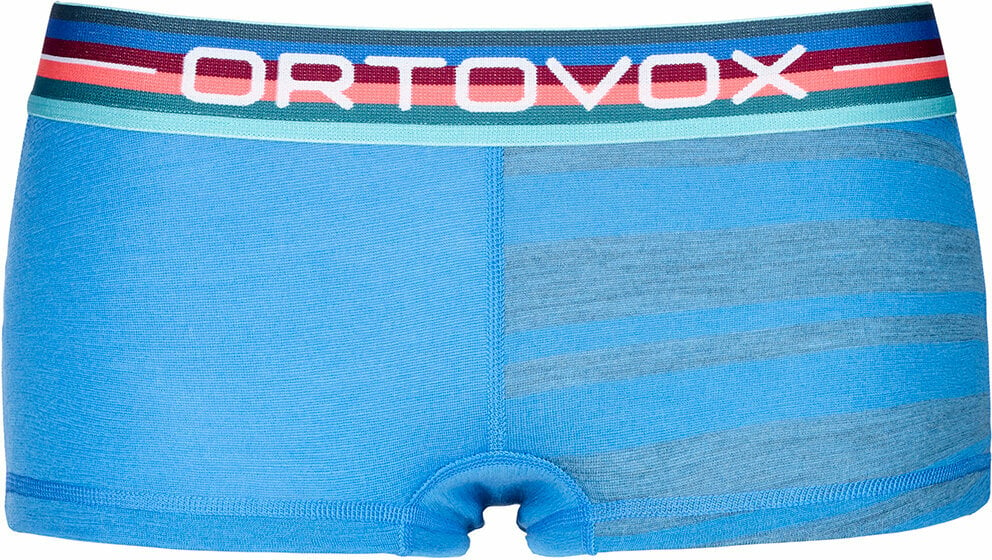 Sous-vêtements thermiques Ortovox 185 Rock'N'Wool Hot Pants W Blue L Sous-vêtements thermiques