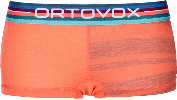 Thermal Underwear Ortovox 185 Rock'N'Wool Hot Pants W Coral S Thermal Underwear - 1