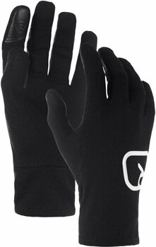 Lyžařské rukavice Ortovox 185 Rock'N'Wool Glove Liner W Black Raven M Lyžařské rukavice - 1