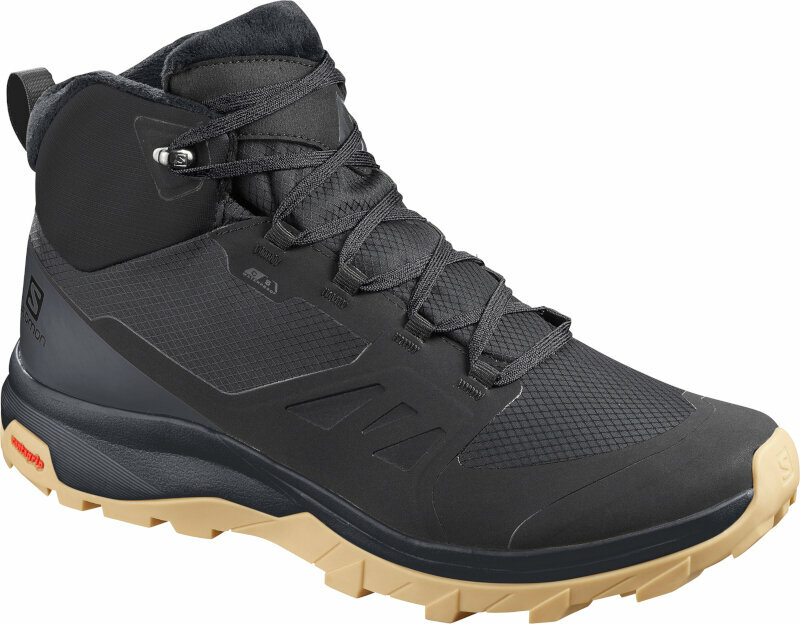 Аутдор обувки > Мъжки обувки Salomon Мъжки обувки за трекинг Outsnap CSWP Black/Ebony/Gum1a 43 1/3