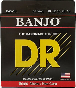 Cordas para banjo DR Strings BA5-10 - 1