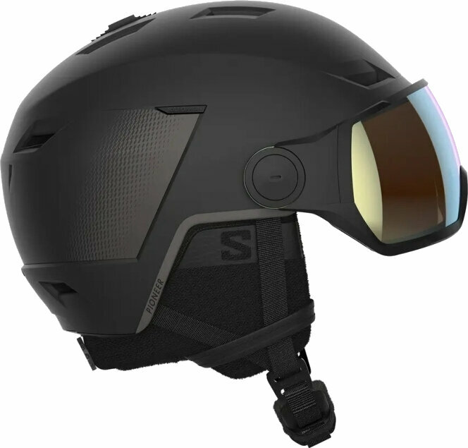 Lyžařská helma Salomon Pioneer LT Visor Photo Sigma Black M (56-59 cm) Lyžařská helma