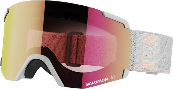 Ski Brillen Salomon S/View Wrought Iron/Pink Ski Brillen - 1