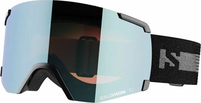 Masques de ski Salomon S/View Black/Low Light Orange Masques de ski