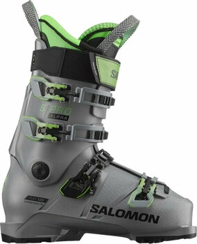 Alpine skistøvler Salomon S/Pro Alpha 120 Steel Grey/Pastel Neon Green 1/Black 27/27,5 Alpine skistøvler - 1