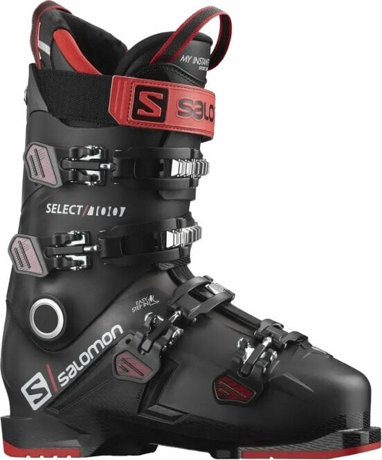 Botas de esquí alpino Salomon Select 100 Black/Belluga/Goji Berry 25/25,5 Botas de esquí alpino