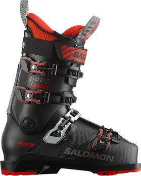 Alpine skistøvler Salomon S/Pro Alpha 100 Black/Red 26/26,5 Alpine skistøvler - 1