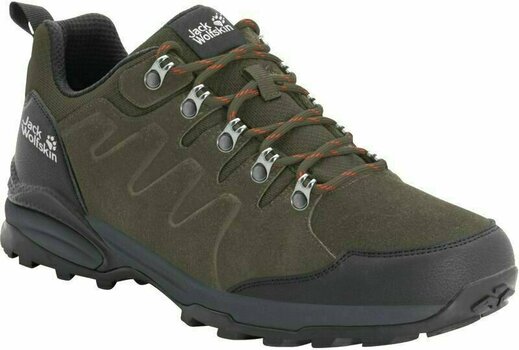 Mens Outdoor Shoes Jack Wolfskin Refugio Texapore Low M Khaki/Phantom 40 Mens Outdoor Shoes - 1