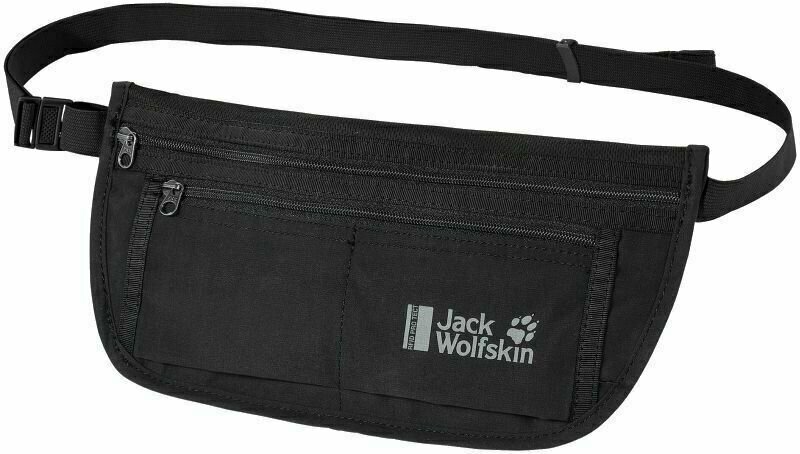 Carteira, Bolsa de tiracolo Jack Wolfskin Document Belt Rfid Black Bolsa de cintura