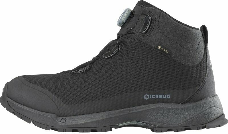 Mens Outdoor Shoes Icebug Stavre Mens Michelin GTX Black/Petroleum 43 Mens Outdoor Shoes