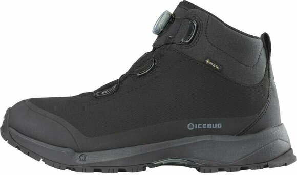 Mens Outdoor Shoes Icebug Stavre Mens Michelin GTX Black/Petroleum 43 Mens Outdoor Shoes - 1
