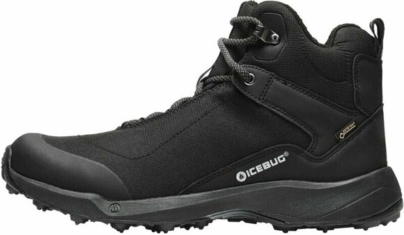 Mens Outdoor Shoes Icebug Pace3 Mens BUGrip GTX Black 42 Mens Outdoor Shoes - 1
