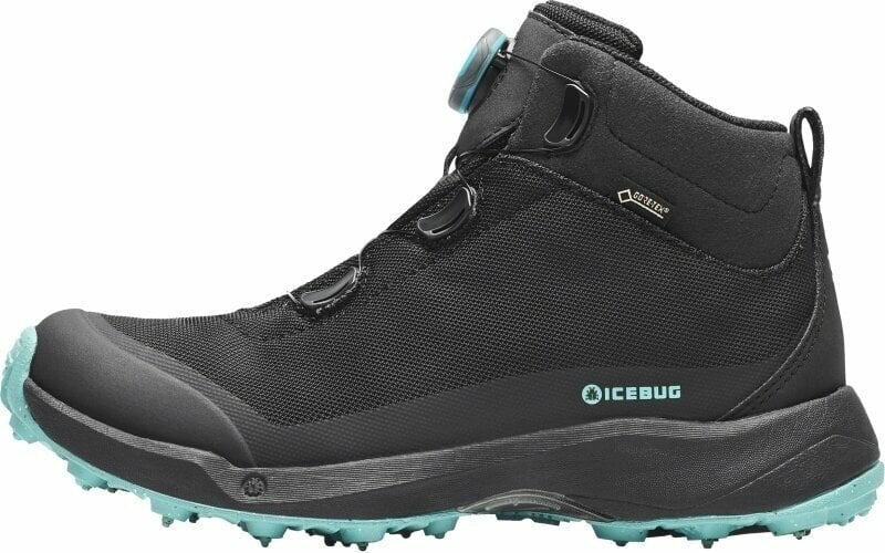 Womens Outdoor Shoes Icebug Stavre Womens BUGrip GTX Black/Jade Mist 37,5 Womens Outdoor Shoes